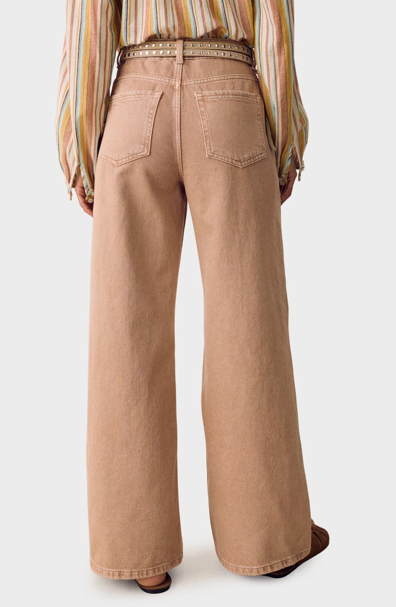 PER UNA BY M&S High Waist Wide Leg Jeans, Alternate, color, Brown