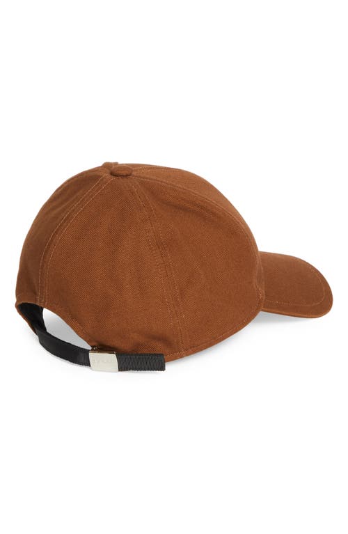 Sacai Carhartt Wip Duck Canvas Baseball Cap In Brown