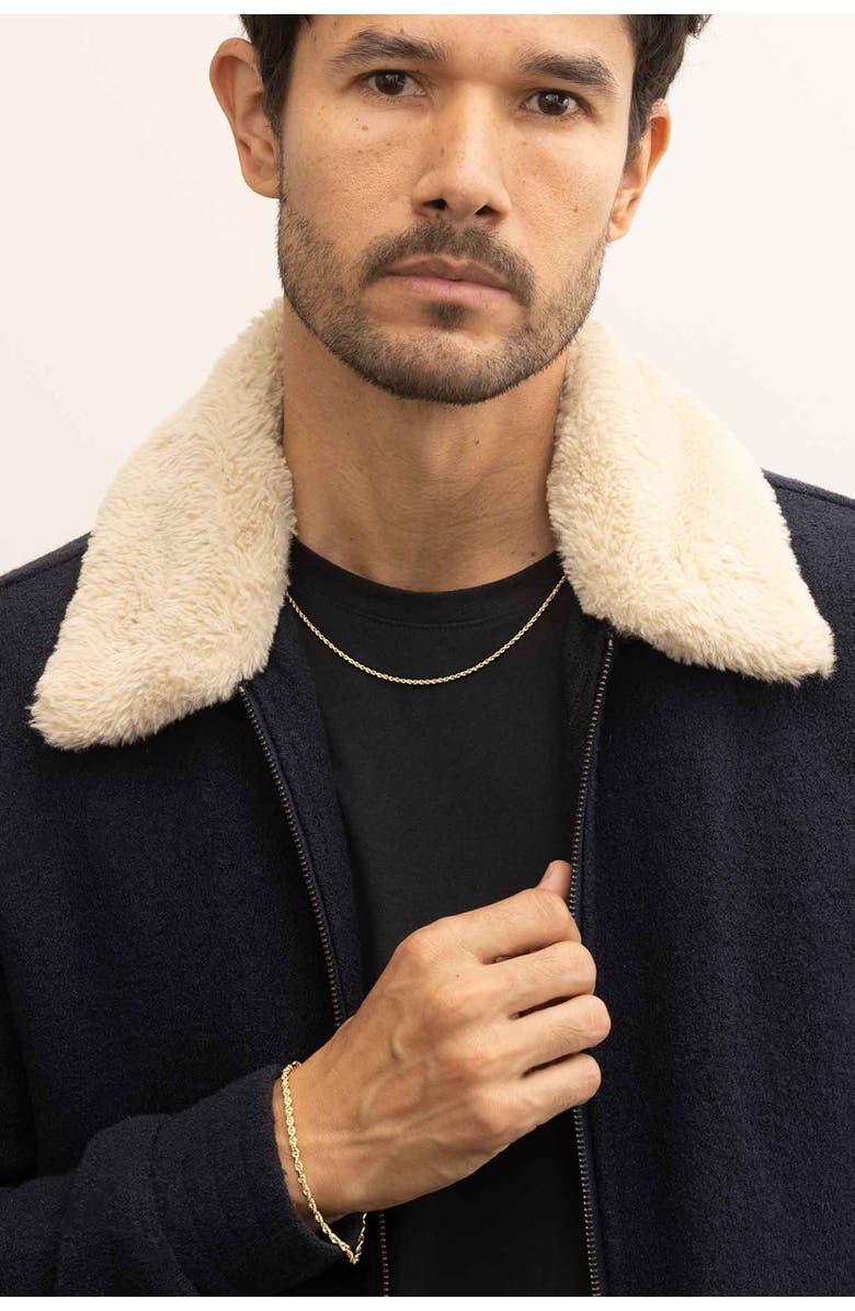 Oradina Men's Titan Rope Chain in 14K Gold, Alternate, color, 14K Yellow Gold