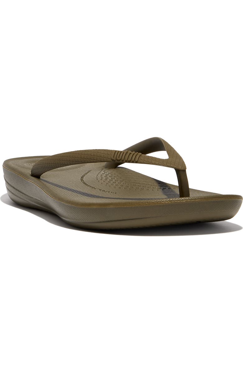 FitFlop iQushion Flip Flop, Main, color, Mossy