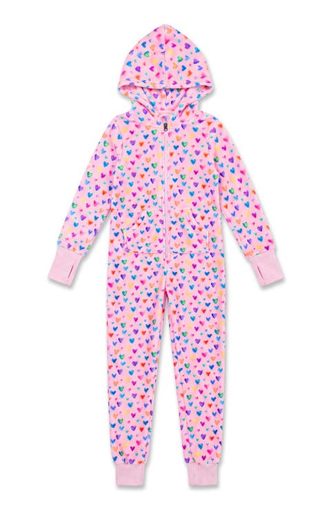 Cheerful Hearts Plush Jumpsuit