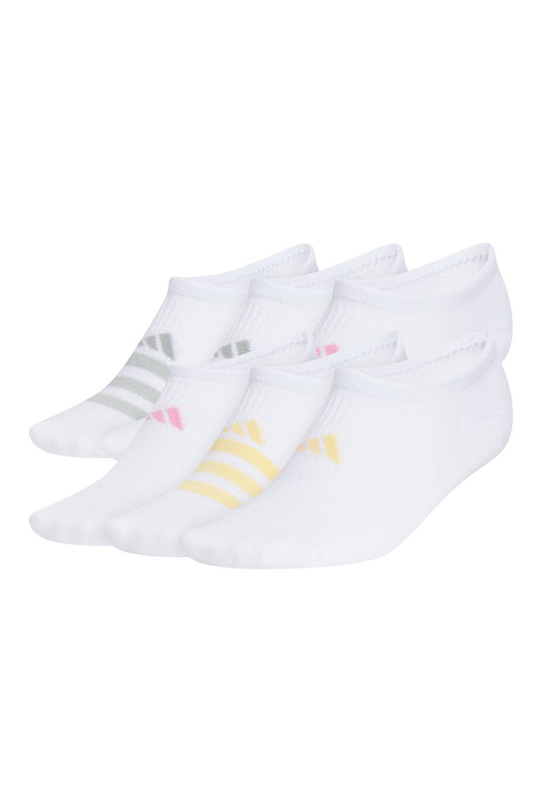 Superlite 3.0 6-Pack No-Show Socks, Main, color, WHITE