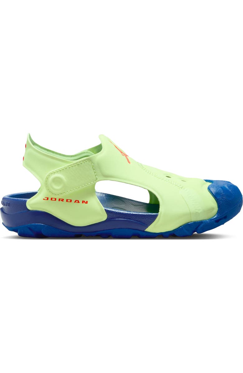 Nike Kids' Jordan OTDR Sandal, Alternate, color, Barely Volt/ Infrared/ Royal