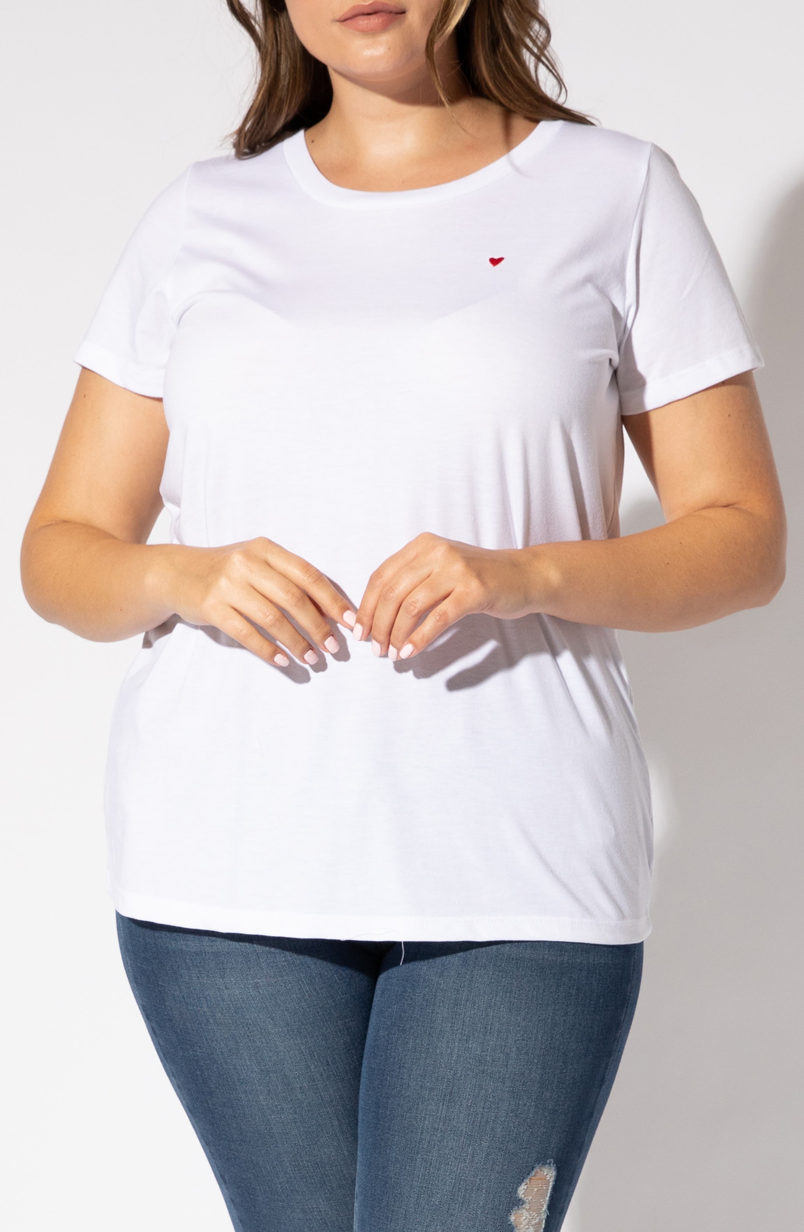 Sub_Urban Riot Heart Embroidered T-Shirt (Women) | Nordstrom