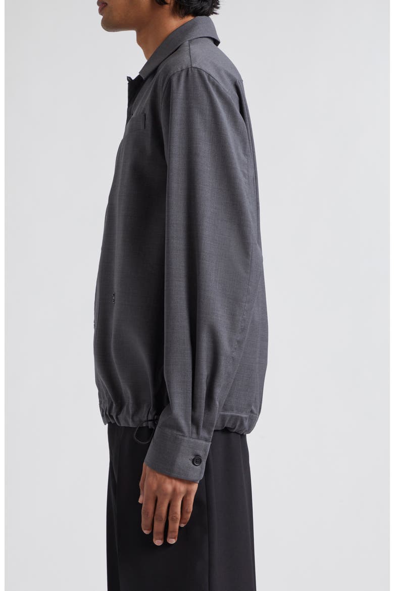 Wool Overshirt, Alternate, color, GREY