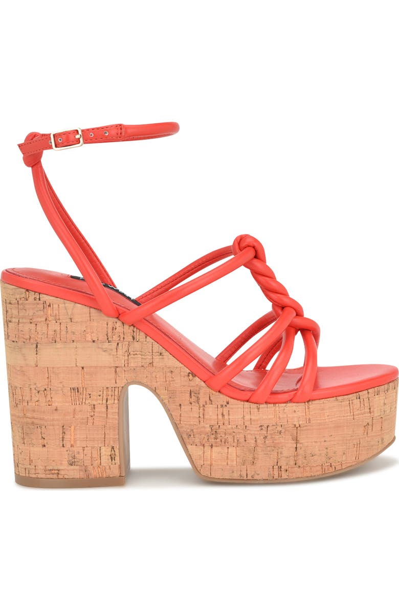 Nine West Olander Platform Sandal, Alternate, color, Orange