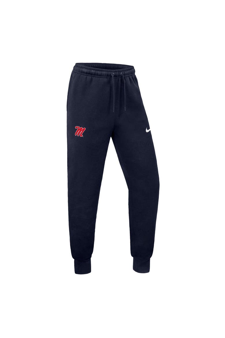 Men's Nike Navy Ole Miss Rebels Club Fleece Joggers, Alternate, color, Navy