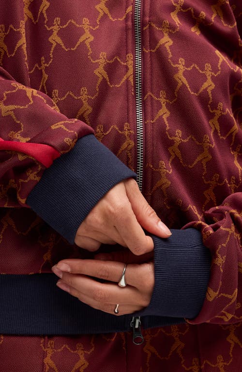 Puma X Kidsuper T7 Track Jacket In Burgundy