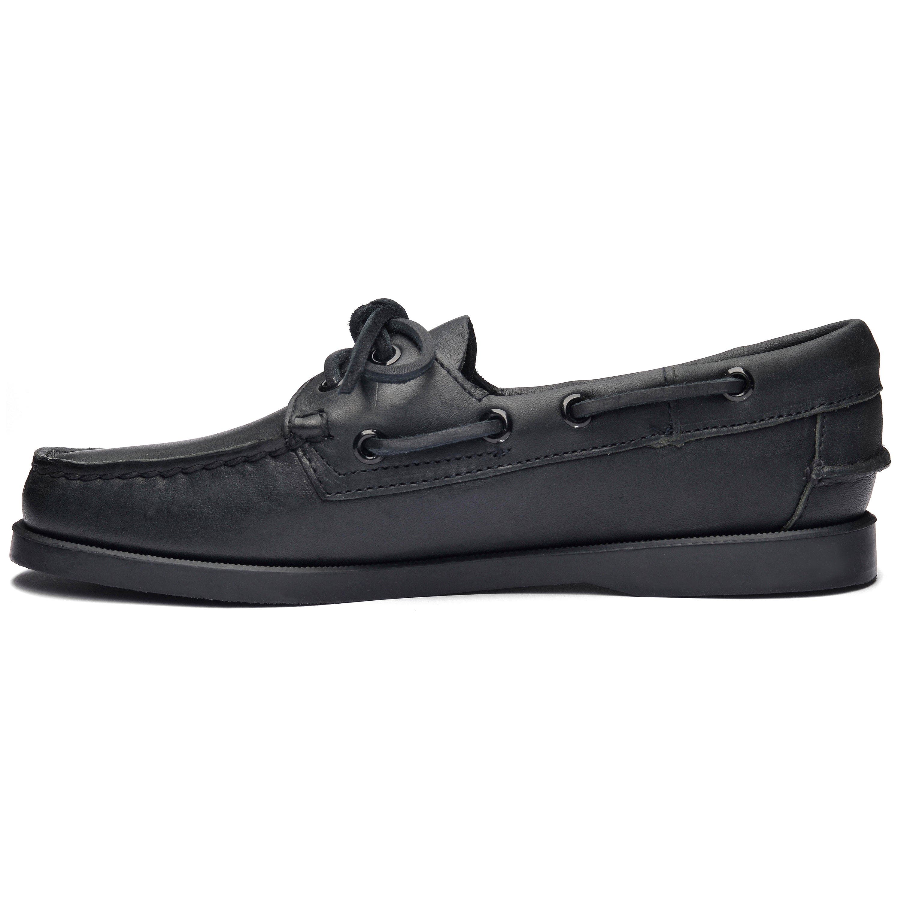 Sebago Docksides Portland Boat Shoes, Alternate, color, Total Black