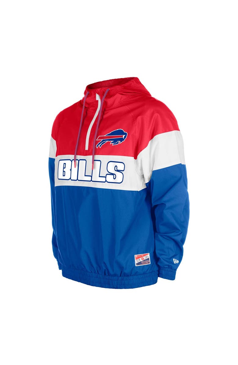 New Era Men's New Era Royal Buffalo Bills 3rd Down Raglan Quarter-Zip Windbreaker Jacket, Alternate, color, 