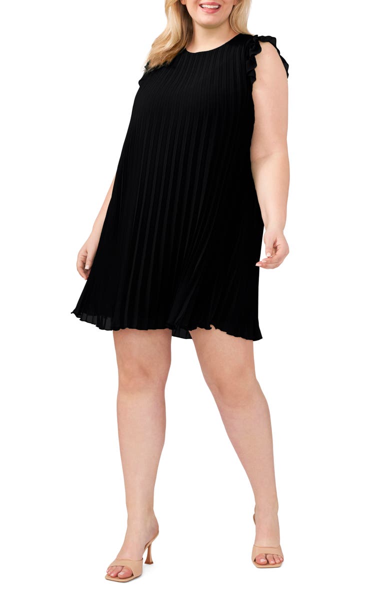CeCe Ruffle Pleated Shift Dress, Main, color, 