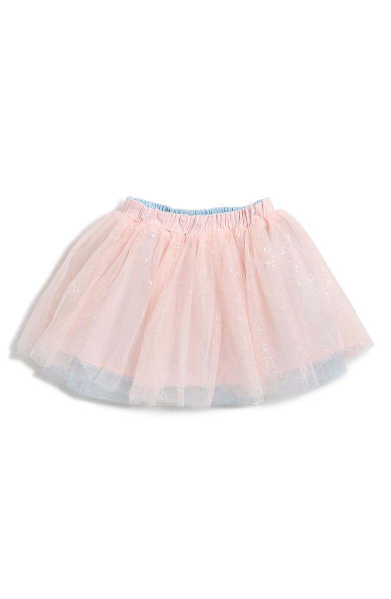 Doe A Dear Kids' Reversible Mesh Tutu Skirt, Main, color, Pink/ Blue