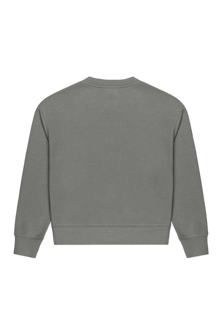 Butterfly Relaxed Fleece Crewneck Sweatshirt, Alternate, color, Shadow