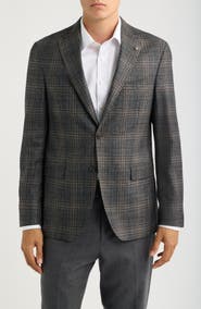 Jack Victor McAllen Plaid Wool, Silk & Cashmere Sport Coat