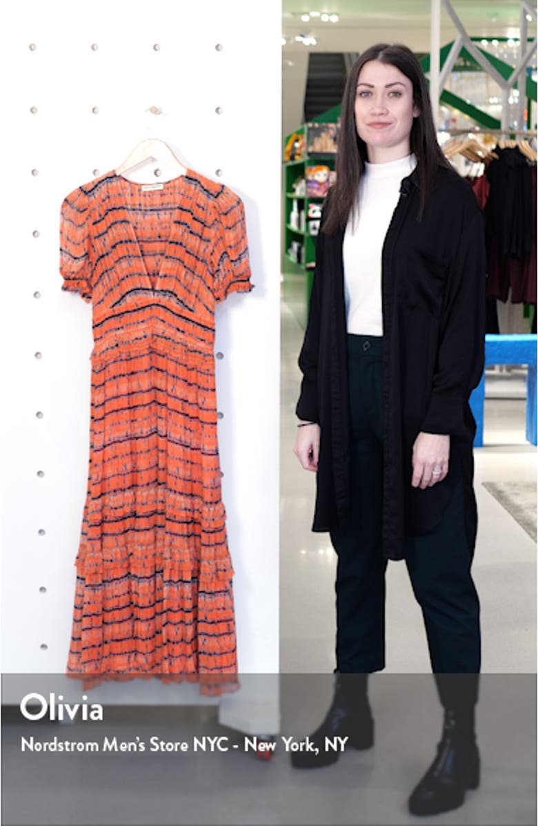 Elodie Tie Dye Silk Midi Dress, sales video thumbnail
