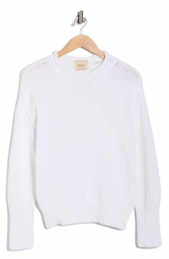 ELIE ELIE TAHARI Rolled Neck Cotton Sweater