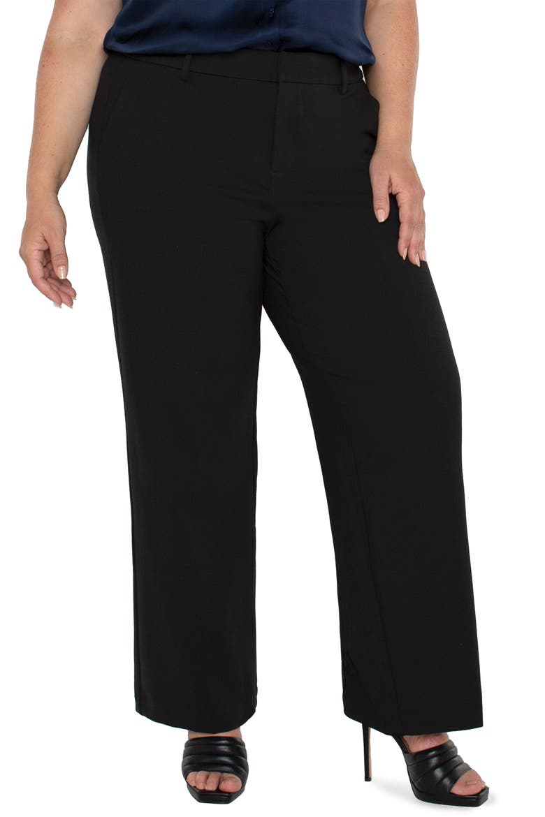 Kelsey Wide Leg Knit Pants, Main, color, BLACK