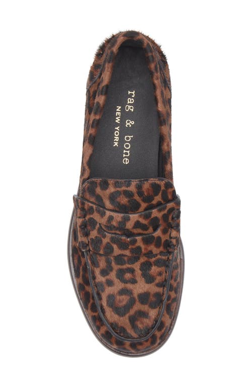 Rag & Bone Carter Genuine Calf Hair Penny Loafer In Brown