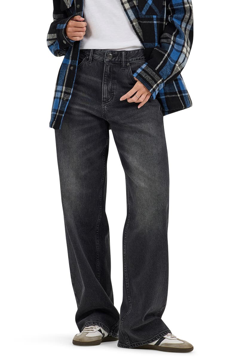 Lee Rider<sup>™</sup> Loose Straight Leg Jeans, Main, color, Charred Black