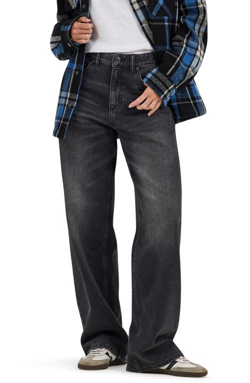 Lee Rider™ Loose Straight Leg Jeans In Charred Black