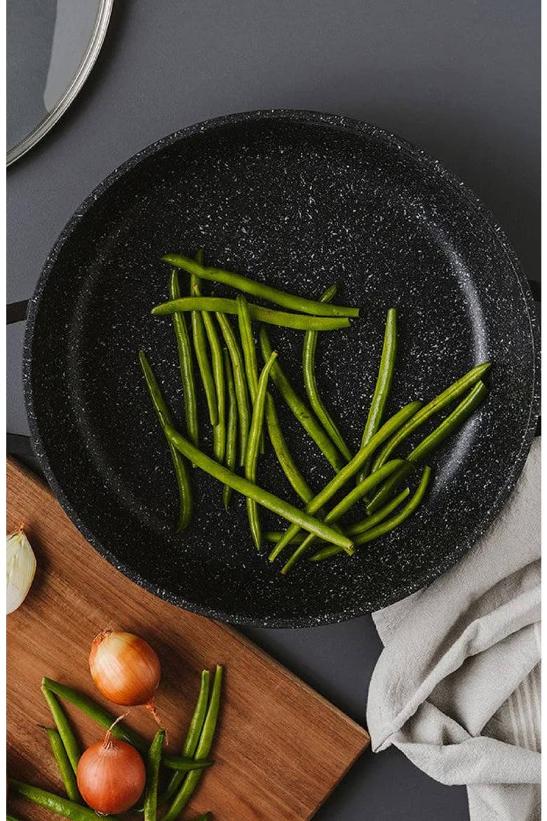 STONE™ 3.7 Qt Sauté Pan with Lid, Alternate, color, BLACK