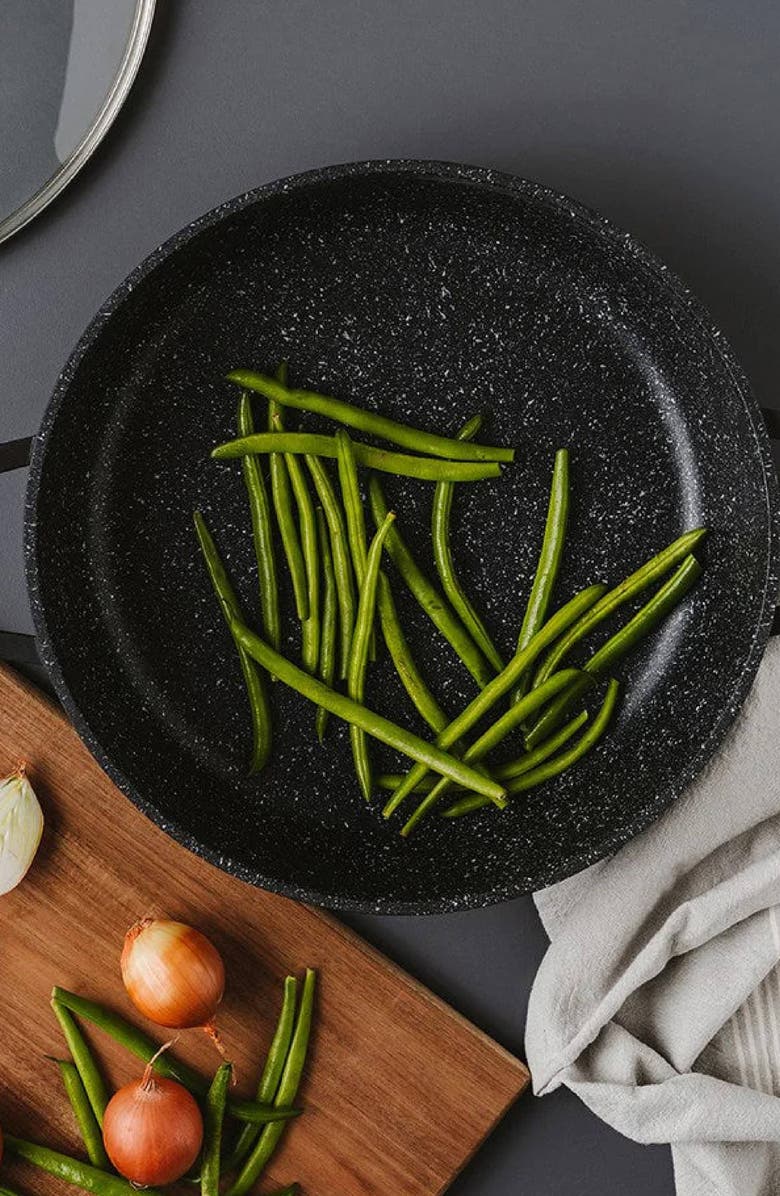 Cuisine::pro<sup>®</sup> STONE<sup>™</sup> 3.7 Qt Sauté Pan with Lid, Alternate, color, Black