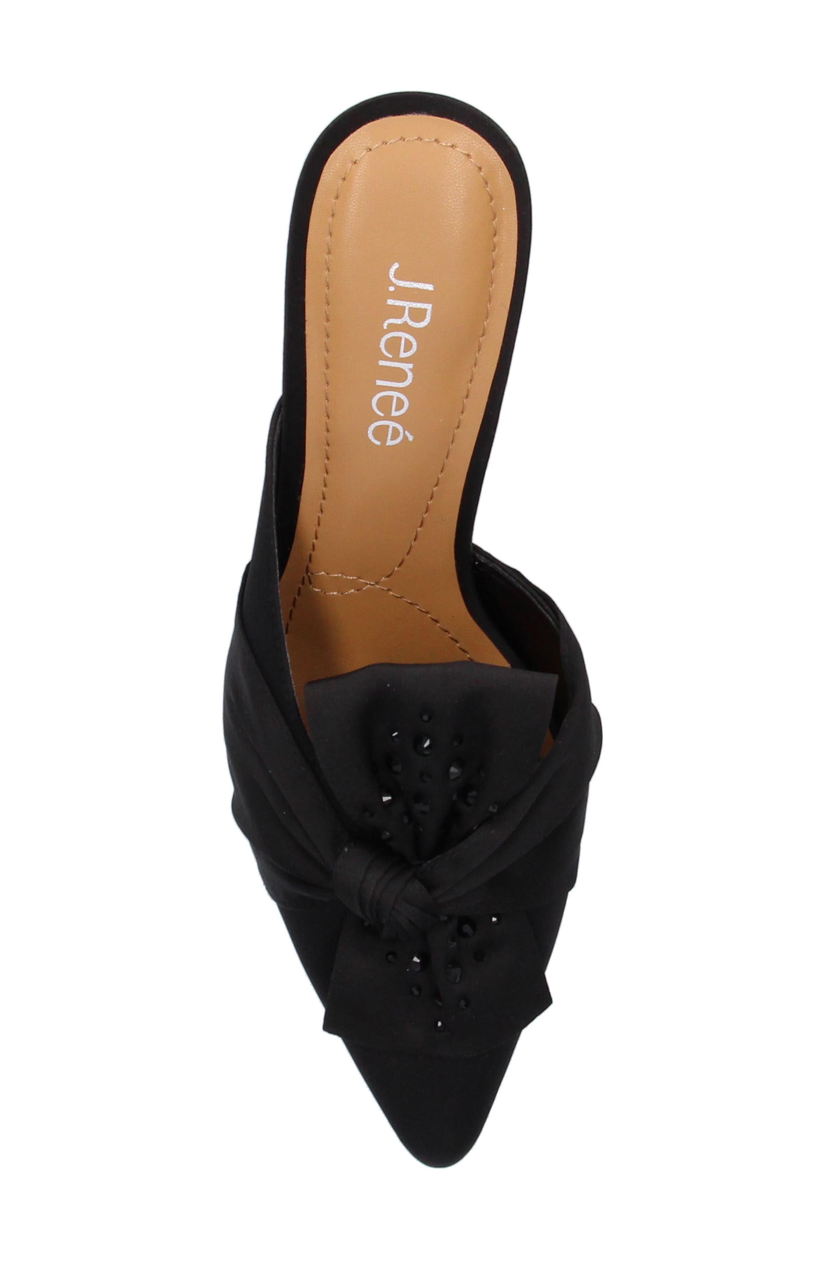 J. Reneé Mianna Kitten Heel Pointed Toe Mule, Alternate, color, Black