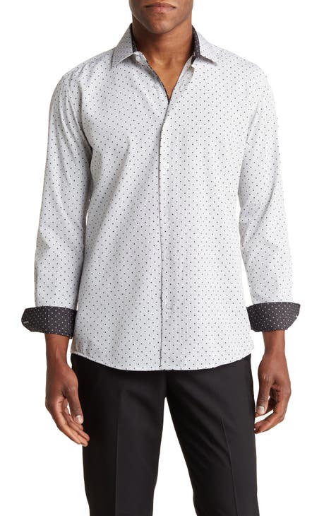 Slim Fit Performance Stretch Button-Up Shirt