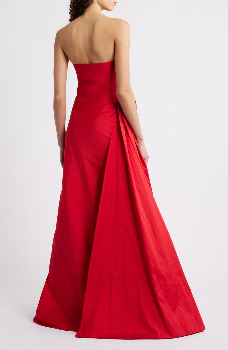 Chiara Boni La Petite Robe Lilya Strapless Taffeta Ballgown, Alternate, color, Passion