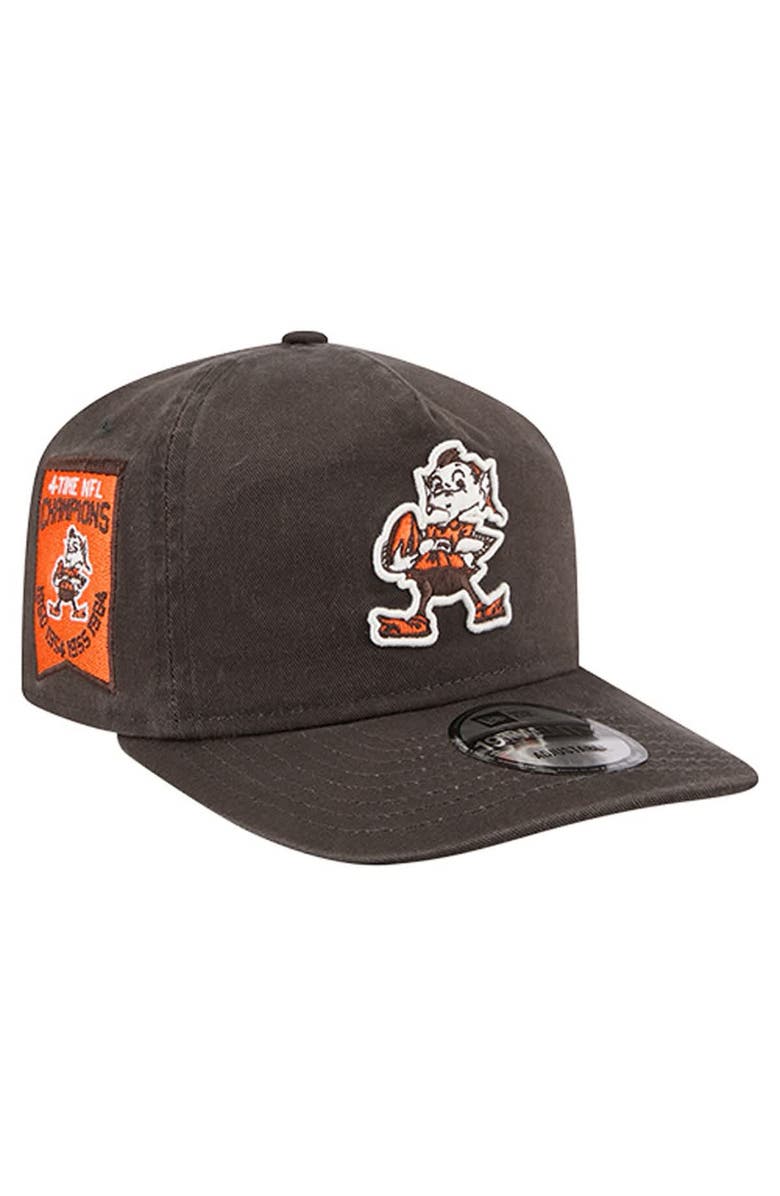 New Era Men
s New Era  Brown Cleveland Browns Championship 19TWENTY Adjustable Hat, Main, color, Brown