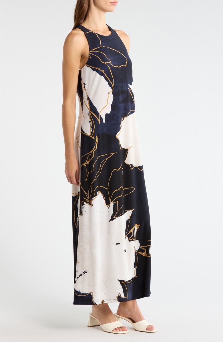 Tommy Bahama Jasmina Gilded Petal Sleeveless Maxi Dress, Alternate, color, Coastline