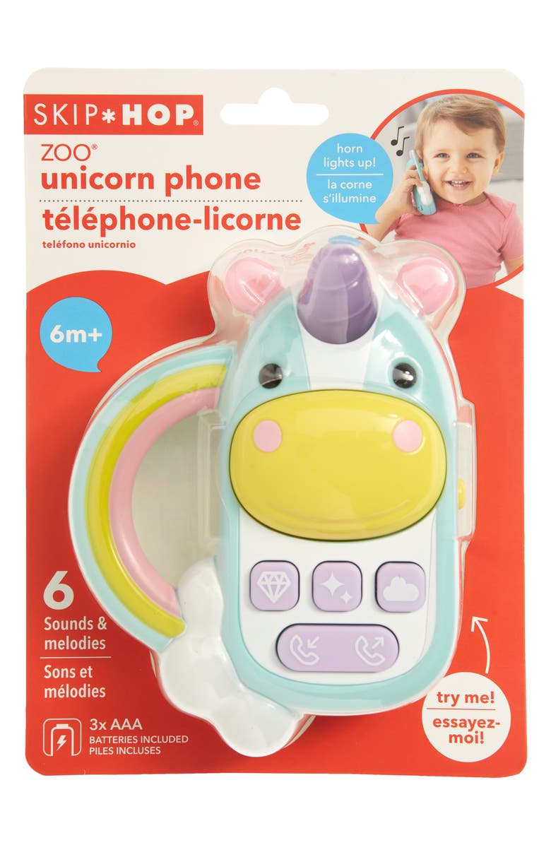 Skip Hop Unicorn Phone Toy, Alternate, color, Multi