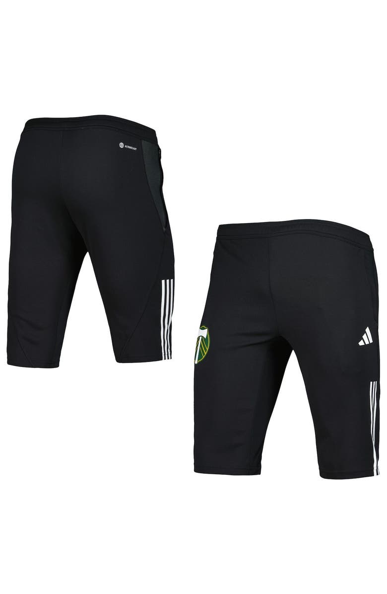adidas Men's adidas Black Portland Timbers 2023 On-Field Training AEROREADY Half Pants, Main, color, Black