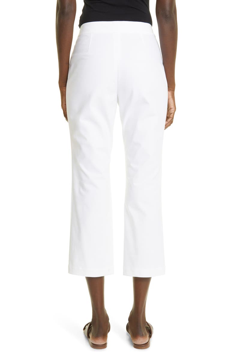 Manhattan Crop Flare Leg Pants, Alternate, color, WHITE