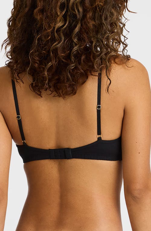 Commando Cotton Blend Bralette In Black