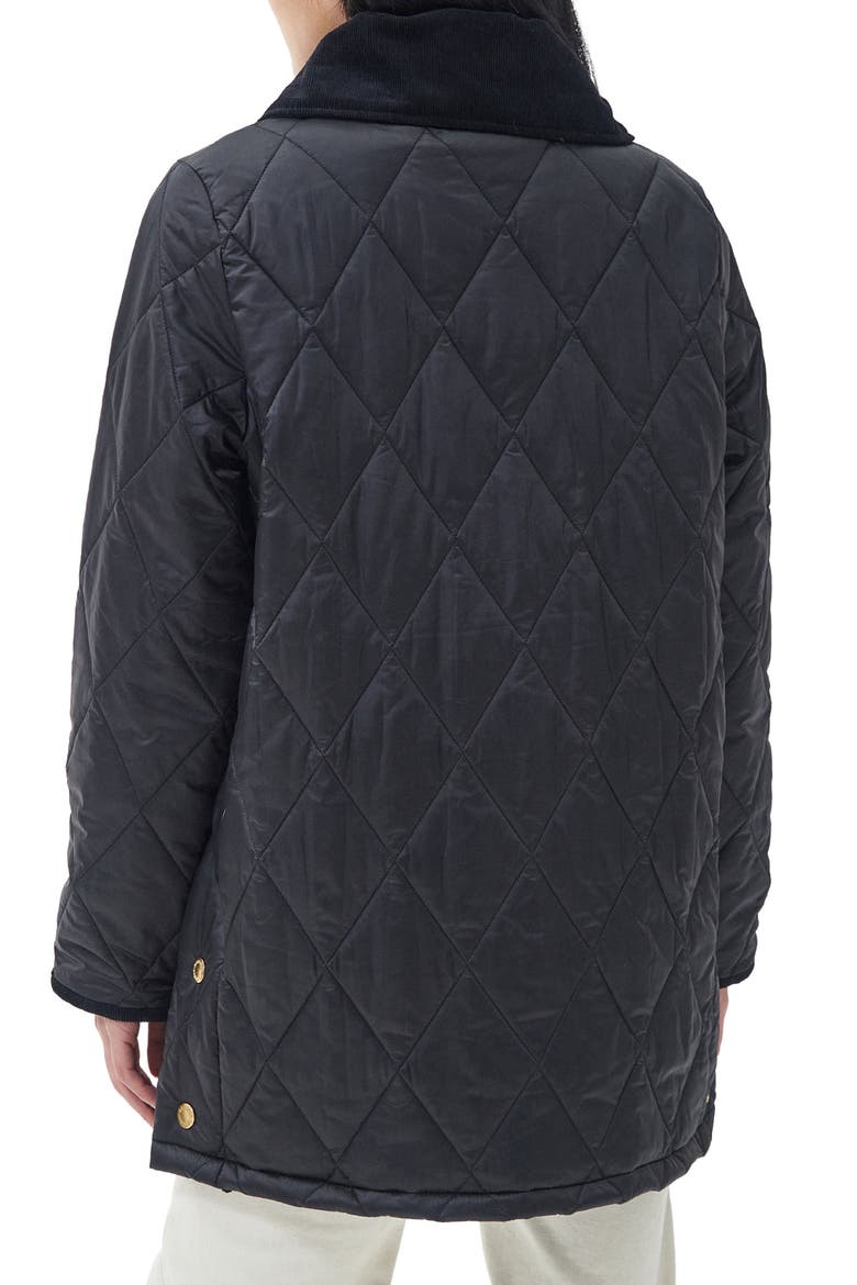 Modern Liddesdale Quilted Jacket, Alternate, color, BLACK