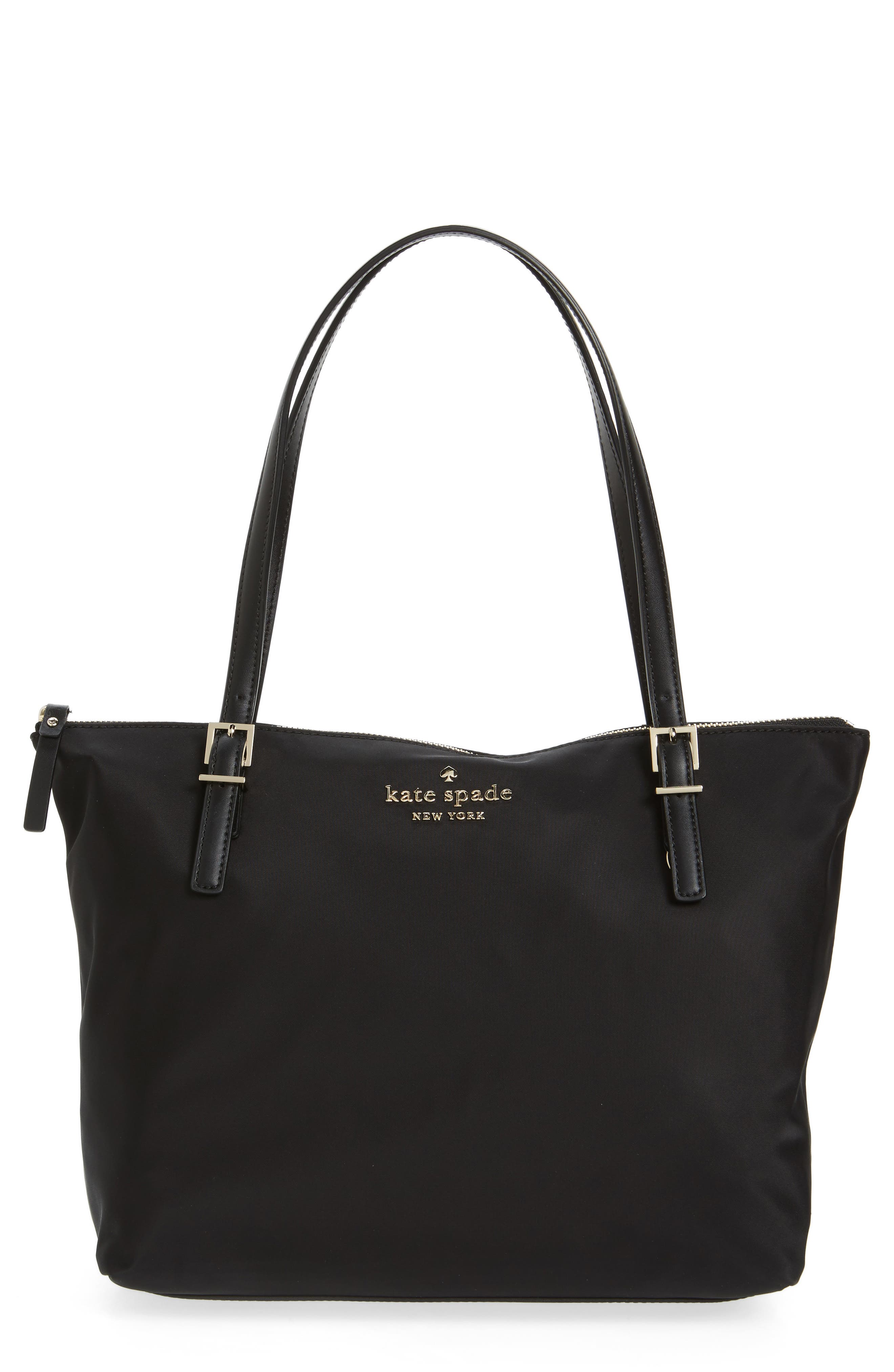 watson lane small maya nylon tote, Main, color, BLACK