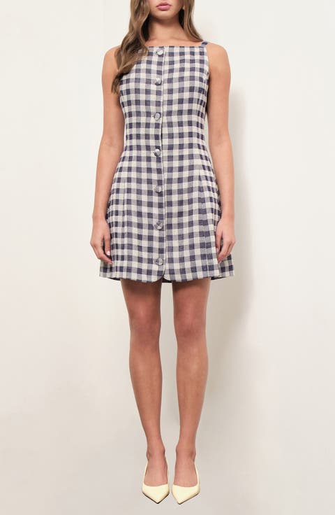 Amanda Gingham Minidress