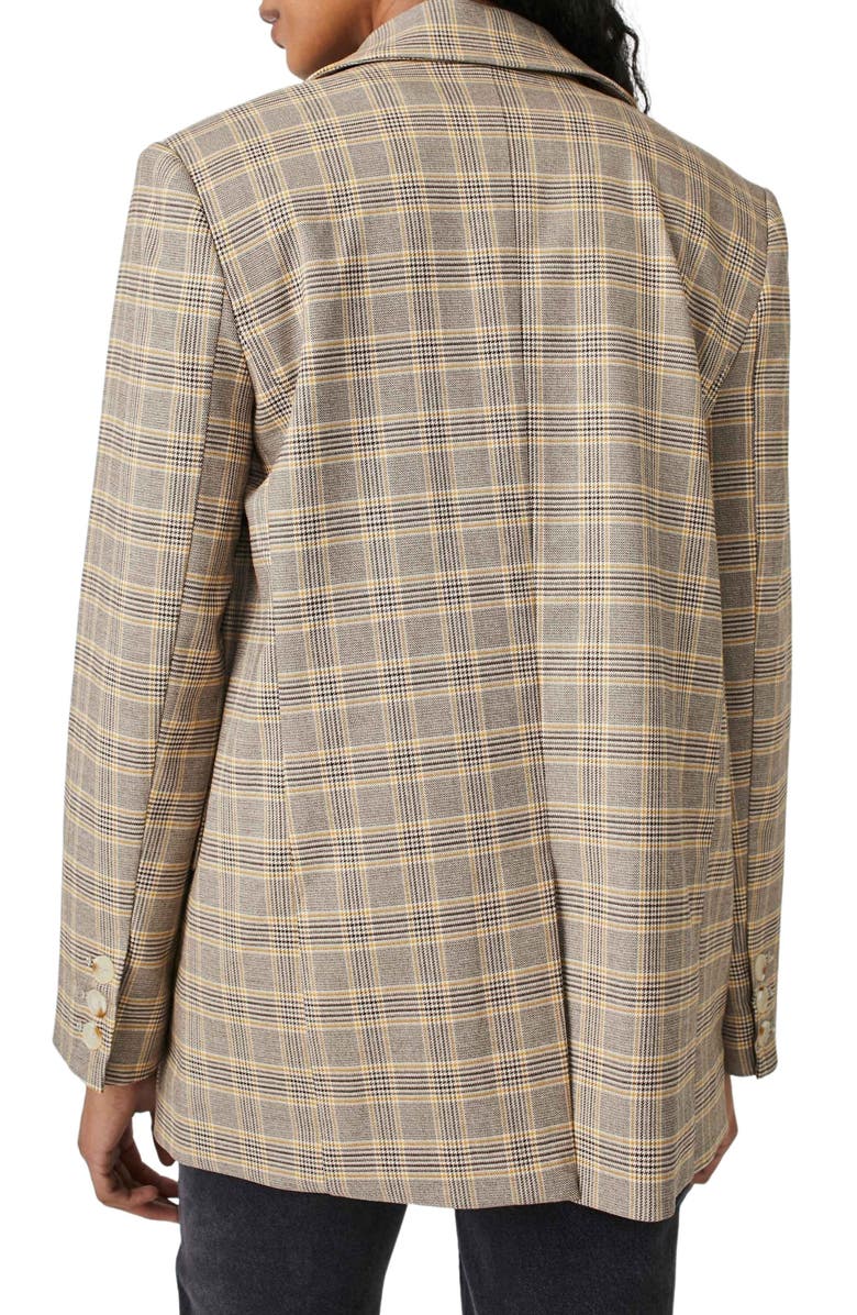 Free People Crosby Plaid Blazer, Alternate, color,