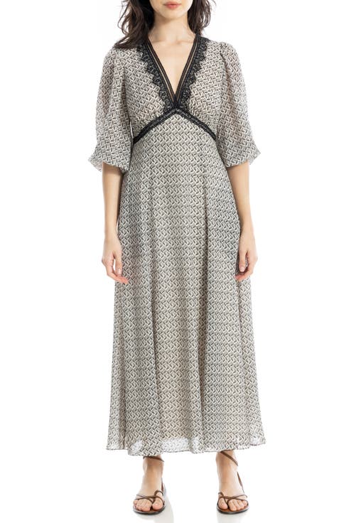 Lace Trim Maxi Dress