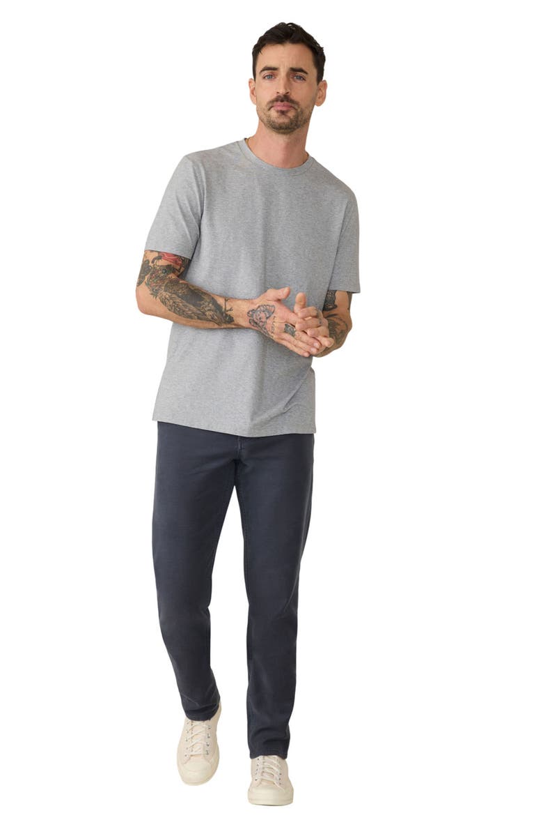 Faherty Movement Stretch T-Shirt, Alternate, color, Rainier Grey Heather