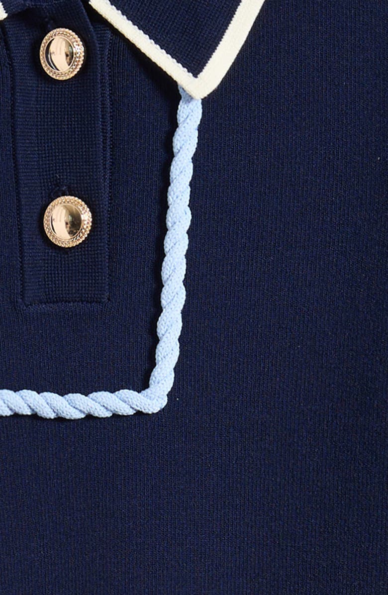 Reiss Kids' Freya Piped Sweater Dress, Alternate, color, Freyasrnavy