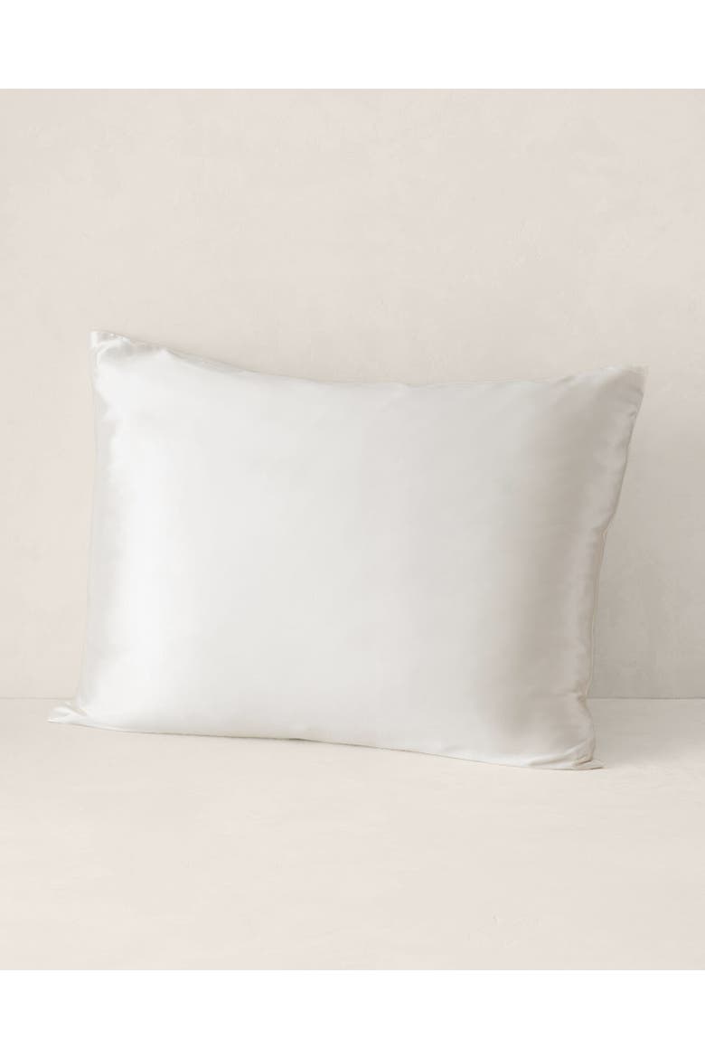 Washable Silk Pillowcase, Main, color, Ivory