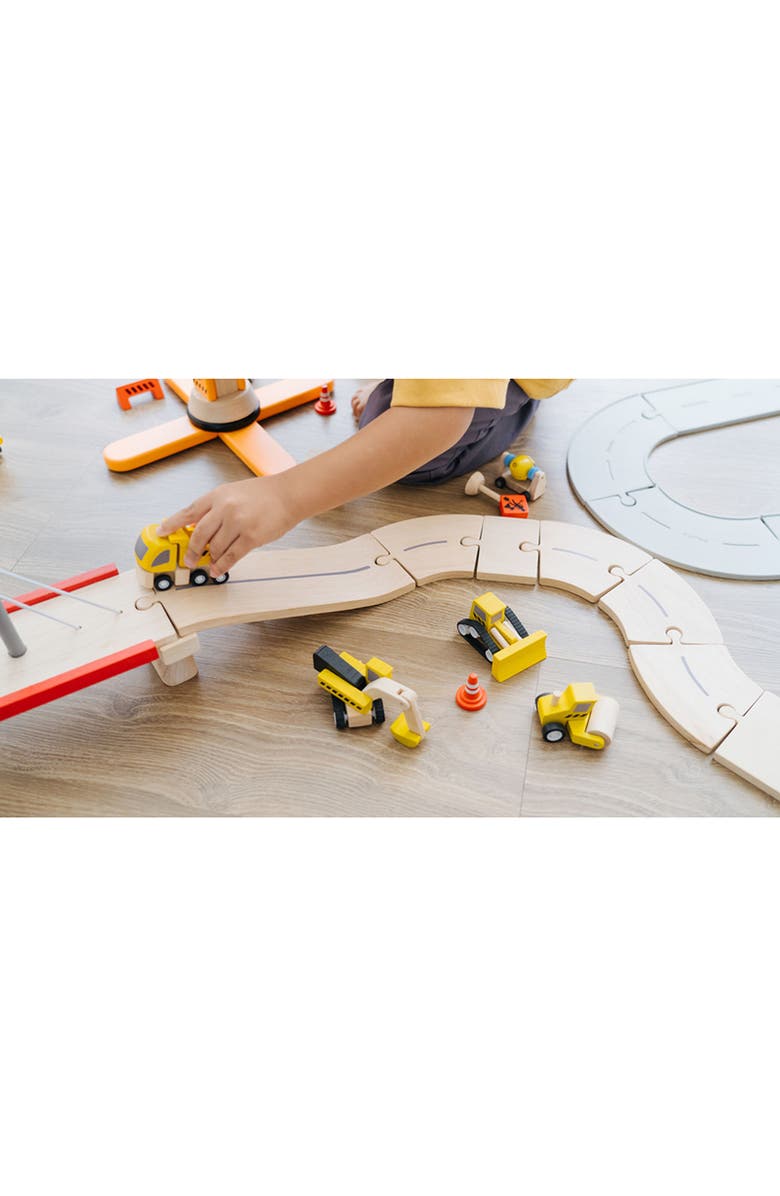 PlanToys<sup>®</sup> Road Construction Playset, Alternate, color, Yellow