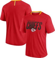 FANATICS Men's Fanatics Red Kansas City Chiefs Defender Fade Slant T-Shirt