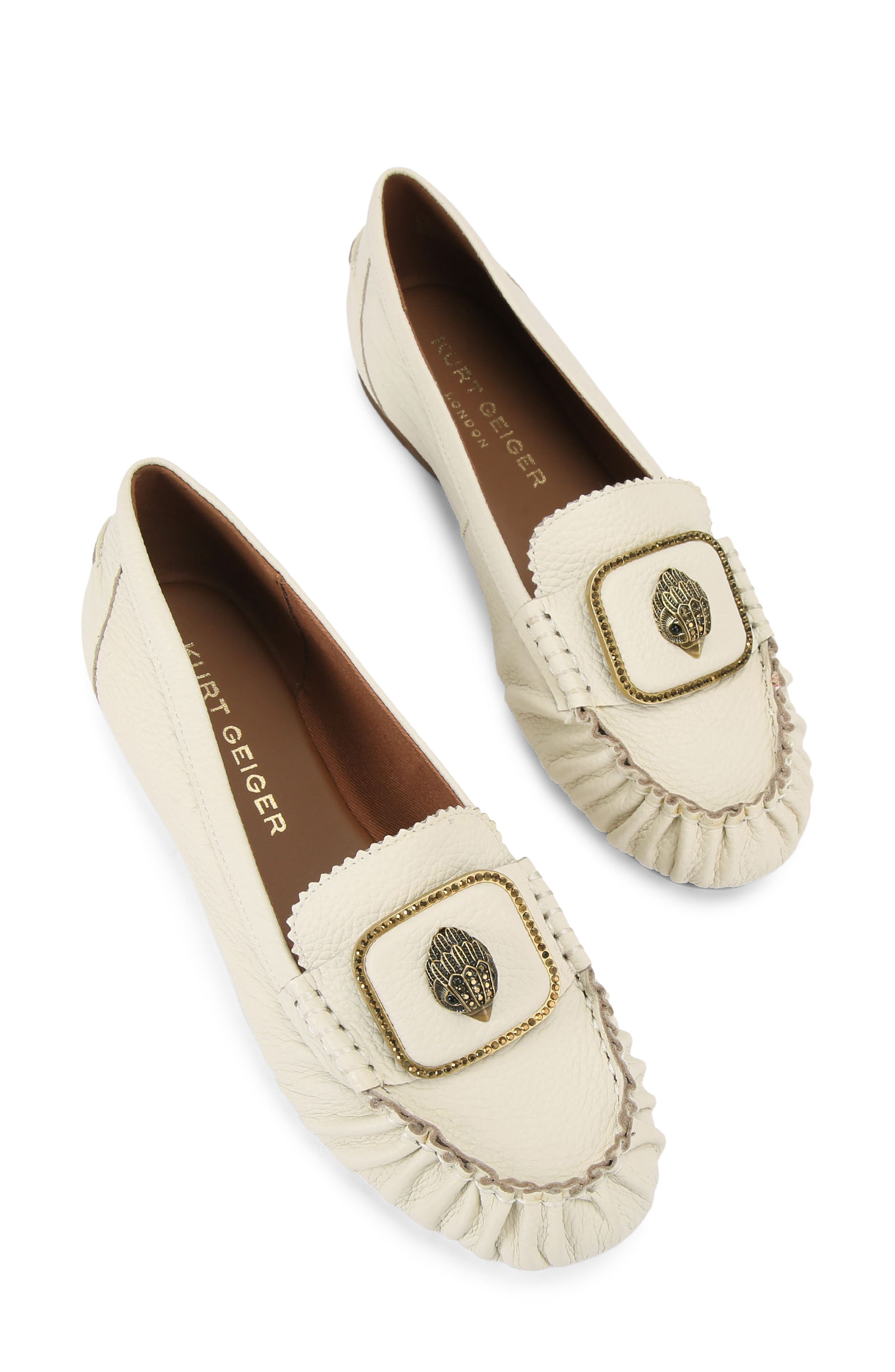 Kurt Geiger London Pimlico Leather Moccasin, Alternate, color, Natural