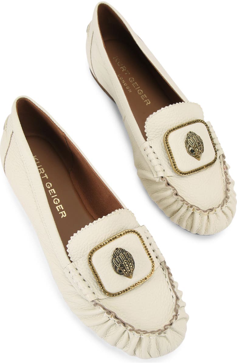 Kurt Geiger London Pimlico Leather Moccasin, Alternate, color, Natural