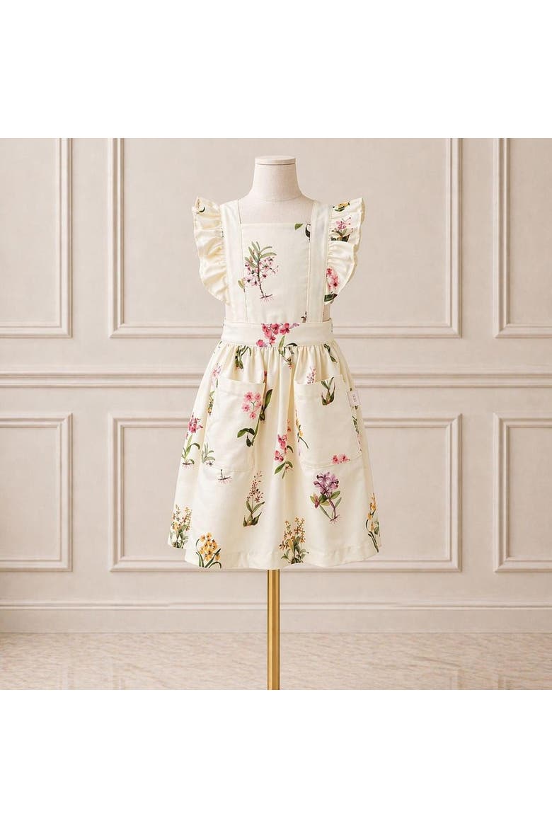 Botanical Orchid Little Hostess Apron, Alternate, color, S (2-5)