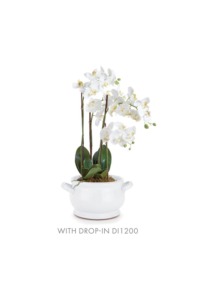 Bradford Footed Bowl, Alternate, color, White