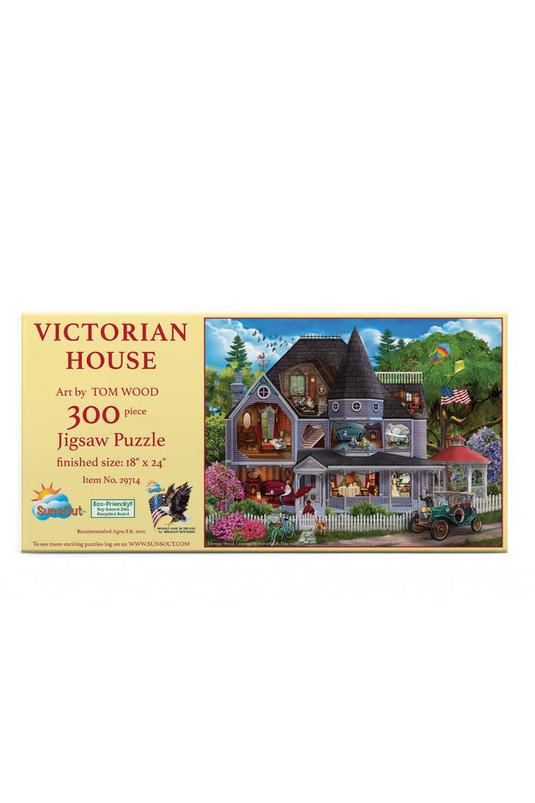 Victorian House 300 piece Jigsaw Puzzle for Adults, Alternate, color, Multicolor